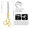 HASHIMOTO Chunkers Dog Grooming Scissors, Dog Shears for Thick Coats,