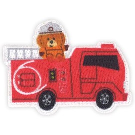 Pioneer Tomica Tsumupappa Fire Engine with 1 Patch (Height x Width x Width) 1.6 x 2.1 inches (40 x 53 mm), Seal/Iron, Dual Use Type TOM650-TOM61
