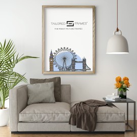 Tailored Frames Oak Wood 24 x 30 cm Single Picture Frames | 240 | Wall Hanging Type | Photo Frame Without Mount