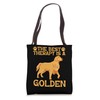 The Best Therapy Is A Golden Retriever Dog Tote Bag