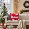 Embroidered christmas pillow covers，Christmas Pillow Covers 18x18 inch Christmas Decoration