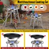 ARC Nonstick Paella Pan, Stainless Steel Burner and Stand Set,