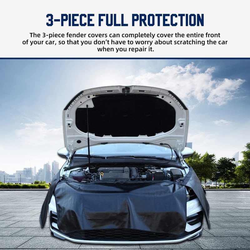 3 PCS Magnetic Car Fender Cover for Mechanics Car Mudguard