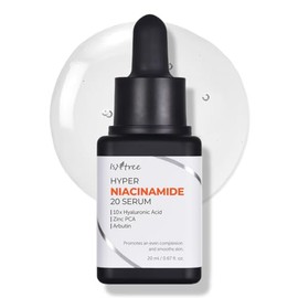 ISNTREE Suero Facial Hyper Niacinamide 20 - Serum Coreano con 20 Niacinamida, Arbutina y 10 Tipos de cido Hialurnico, Tono y Poros, 20 ml             