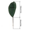 ZZHXSM 12PCS 19.5x6cm Artificial Small Size Simulation Magnolia Leaf Green