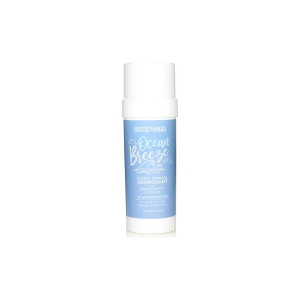 Rustic Maka Plant + Mineral Deodorant Stick Prebiotic - Ocean Breeze 59ml - Discontinued Brand