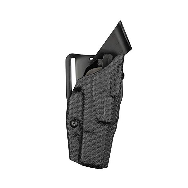 Safariland, 6390: ALS, Level 1 Retention Duty Holster, Fits: FNH FNS 9mm.40 (4.0"), Mid-Ride, Right Hand, Black - STX Basket Weave