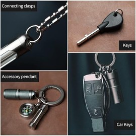 MecArmy Key Rings Split Ring Titanium Small Key Ring Jump Bulk Tiny 0.5 Inch 1/2 Inch