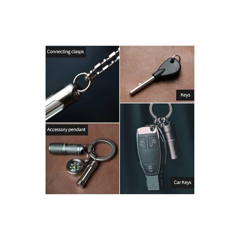 MecArmy Key Rings Split Ring Titanium Small Key Ring Jump