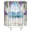 CCXTCZ Ocean Beach Shower Curtain Coastal Blue Sea Summer Hawaiian