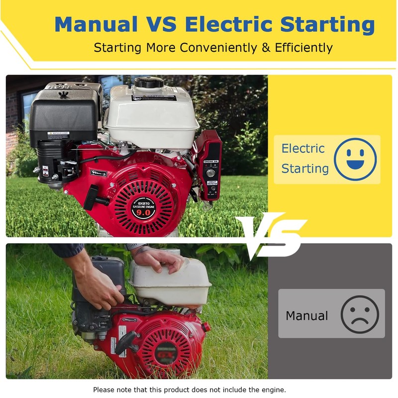Electric Motor Kit, Upgraded Starter Motor Electric Starter Kit for