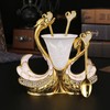 Swan Shape Dinnerware Set Light Luxury Exquisite Elegant Swan Shape