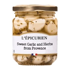 L'Epicurien, Sweet Garlic with French Herbs de Provence Jar, 7.4 Oz, Imported