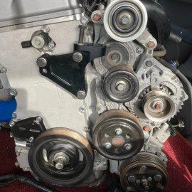 BEVINSEE Passenger Post Engine Mount Bracket For Honda For Acura CRV K24 Swap