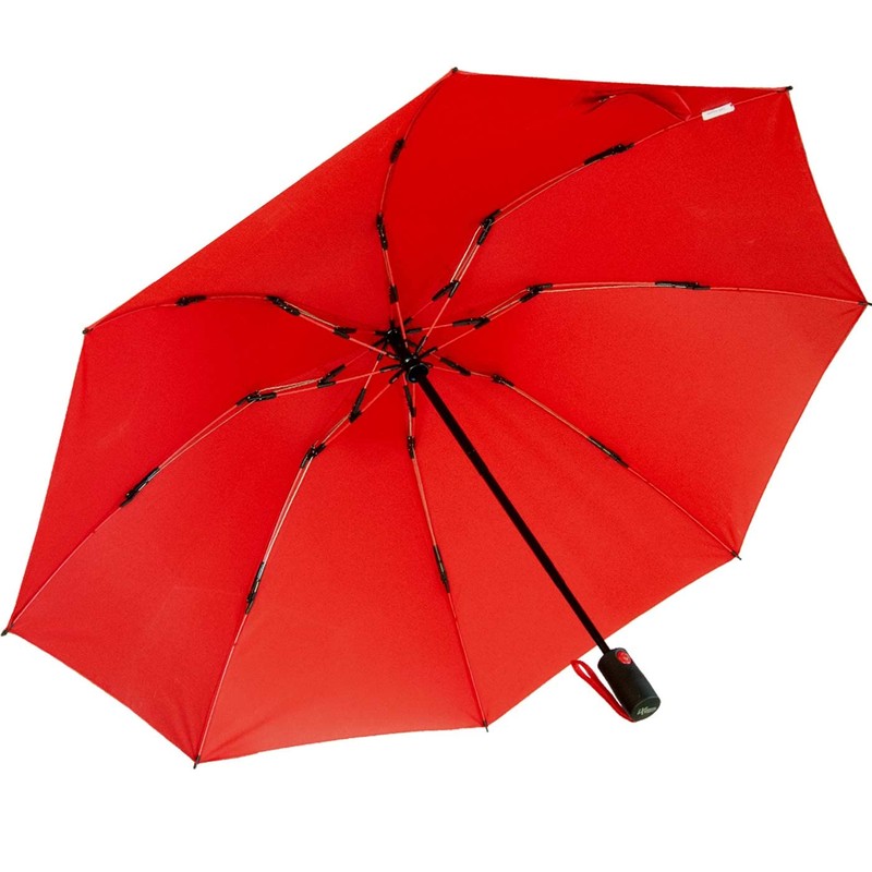 iX-brella Reverse Reverse Opening Fiberglass Pocket Umbrella with Coloured Spokes,