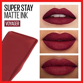 Maybelline Labial Líquido Matte Larga Duración Superstay - Ink 35 Creator y 50 Voyager, 5 g                                                           