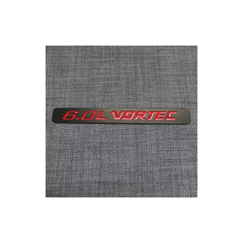 2Pcs 6.0L Vortec Emblems 3D Engine Badge Compatible with 1500