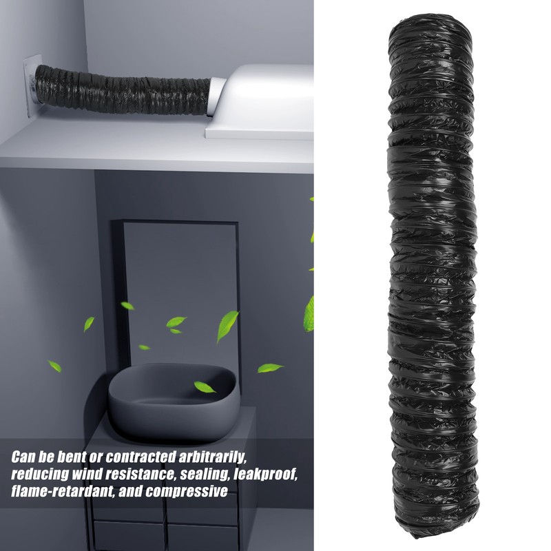 Flexible Vent Ducting 1m Thermal Low Noise Ventilation Hose for