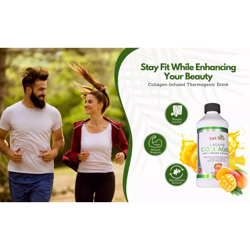  Extra Strength 10000 Biotin+8000 Liquid Collagen-Mango Flavor 16 fl