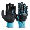 HAZET 1987-6 Mechanic Gloves, Protection by TPR Protectors, Fine Knit