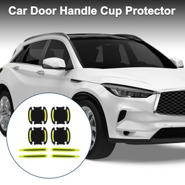 TUCKBOLD Car Door Handle Cup Protector Anti-Scratches Door Handle Scratches Protective Films Black,Green 1 Set 3.14"x3.34" Resin