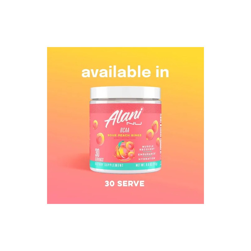 Alani Nu Bcaa Sour Peach Ring | Aminoácidos Esenciales De