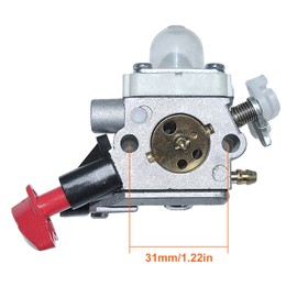 Mtanlo For Stihl FS40C, FS50C, FS56C, FC56C, FS70C Carburetor Kit with For Zama C1M-S267 Carb, L7T Spark Plug, STFS40 Air Filter, and HEXAGON Screwdriver - OEM 4144 120 0608