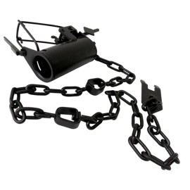 NO-BS Dog Proof Raccoon Trap - Coon Trapping - Coated DPs with Stake & Chain - 12 Traps
