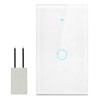 MOYAC Interruptor Inteligente Wi-fi De 1 Vías Blanco Sin Neutro