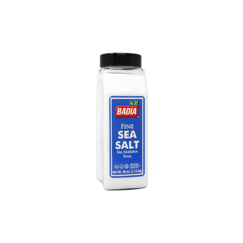 Badia Sal Marina Finamente Molida, 40 Oz - Pura Y