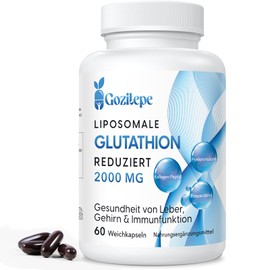 Liposomal Glutathione Reduces 2000 mg per Serving, Glutathione Supplement with Hyaluronic Acid + Collagen Peptide + Resveratrol for Powerful Antioxidants, 10x Better Absorption