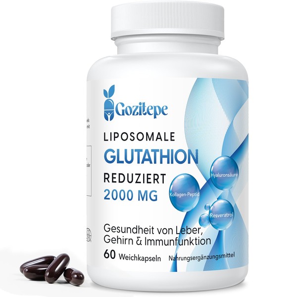 Liposomal Glutathione Reduces 2000 mg per Serving, Glutathione Supplement with