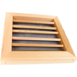 Miller Shingle Square Clear Cedar Vent, Flush Mount - 12 inch x 12 inch
