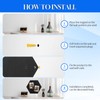 3-Pack Magnetic Board for Wall for Magnets -12.6" Heavy-Duty Metal