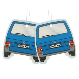 BRISA VW Collection - Volkswagen Air Freshener, Room Freshener, Deodorizer for Cars T5/T6 Bus Campervan Motif (Piña Colada/White/Set of 2)