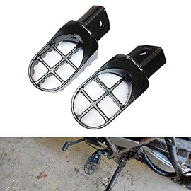 HTTMT MT216-003- Gunmetal Black Motocross MX Dirt Bike Racing Foot Pegs Compatible with BW80 DT50 PW50 PW80 RT100 RT180 TT225S TT225T TTR110 TTR90 TW200 WR200 250 500 XT225 250 350 YZ125 250