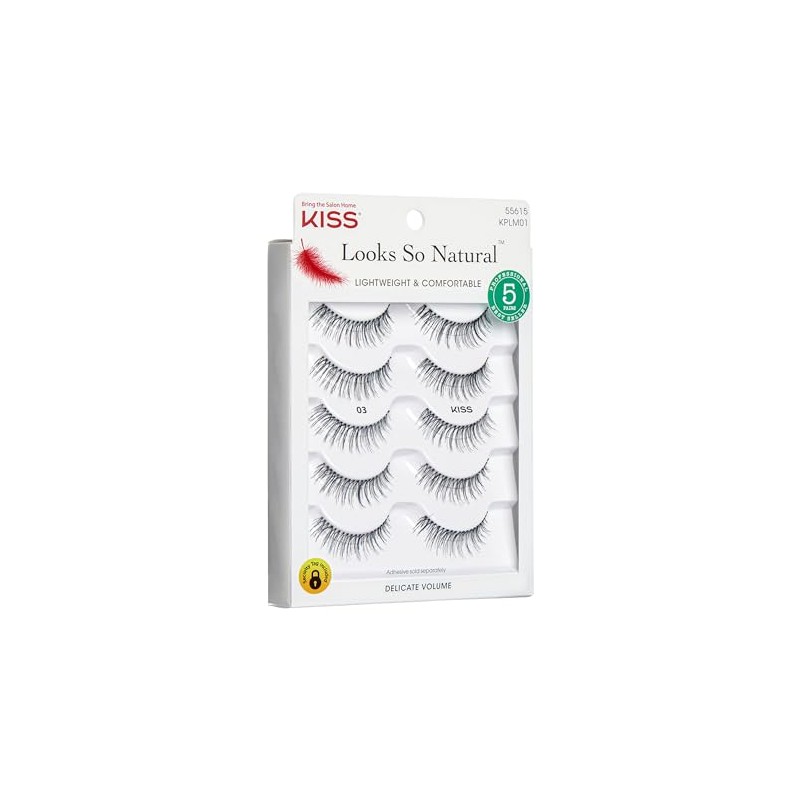 Kiss Products No. 03 Ever EZ Lashes, 10 Count