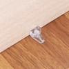 sourcing map 100Pcs 5mm Shelf Support Peg, Clear Plastic Shelf