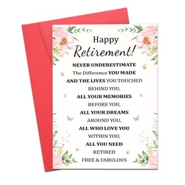 Christmas Stocking Stuffers for Happy Retirement Card for Women Men, Best Farewell Gifts for Coworkers, Coworker Leaving Card, Happy Retirement Gifts for Retired Friends Boss Teachers Nurses Dad Mom