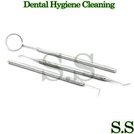 S.S Dental Hygiene Cleaning Kit Scaler Tooth Scraper Oral Care Dental Mirror PR-274