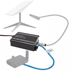 Beciety Starlink Passive PoE Injector, 12V to 48V DC Step UP Converter for Starlink V2