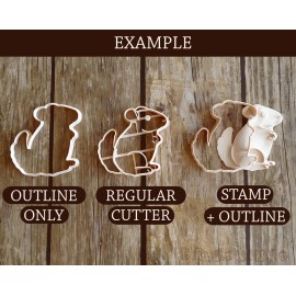 Drukowanko Axe Mace Sword Weapon Medieval Fantasy RPG Cookie Cutter Pastry Fondant Dough - Small - 7,5 x 4cm Regular Cutter