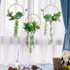 SWTHONY Artificial Succulent Wreath Set 3 Pieces Chin Color Geometric