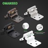 20 Pack 10 Pairs 3/8" Inset Cabinet Door Hinges Matte