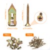 100Pcs Self Drilling Drywall Anchors with Screws, Ahier 50Pcs Metal