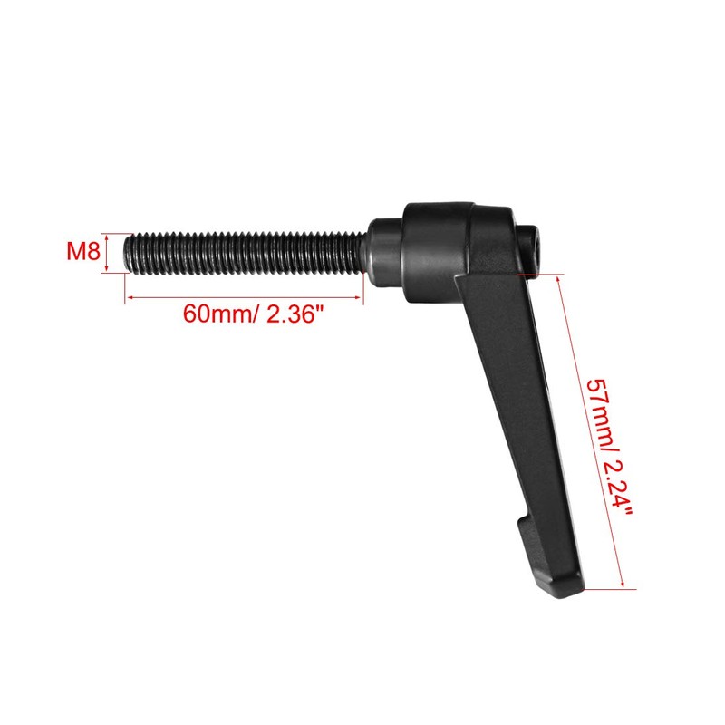 sourcing map M8 x 60mm Handle Adjustable Clamping Lever Thread
