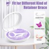 LONGMON Retainer Case,Slim Retainer Case,Compatible with Invisalign,Aligner,Contain Remover Tool,Chewies,Cute Retainer