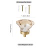 MAXWOLF Single Hole Star Crystal Cabinet Knobs - Premium Brass