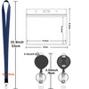 YOUOWO Neck Strap, Neck Strap, Elastic Reel, ID Card Holder,