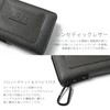 Naru Men's Bifold Wallet, Compact, Leather, L-Shaped Zipper, Includes Carabiner,
